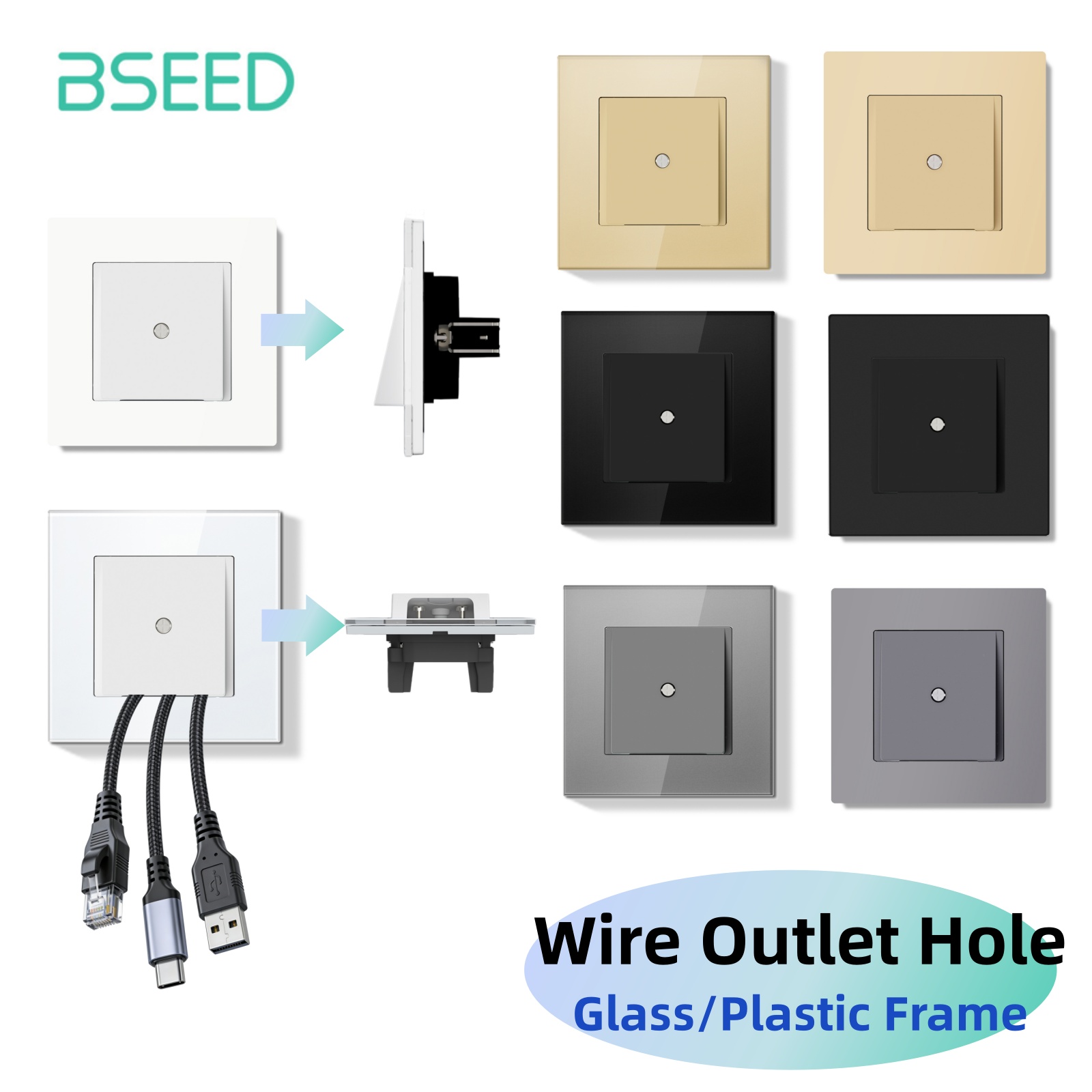 Home Improvement Warehouse - Penutup Lubang Kabel Dinding Seri Bseed