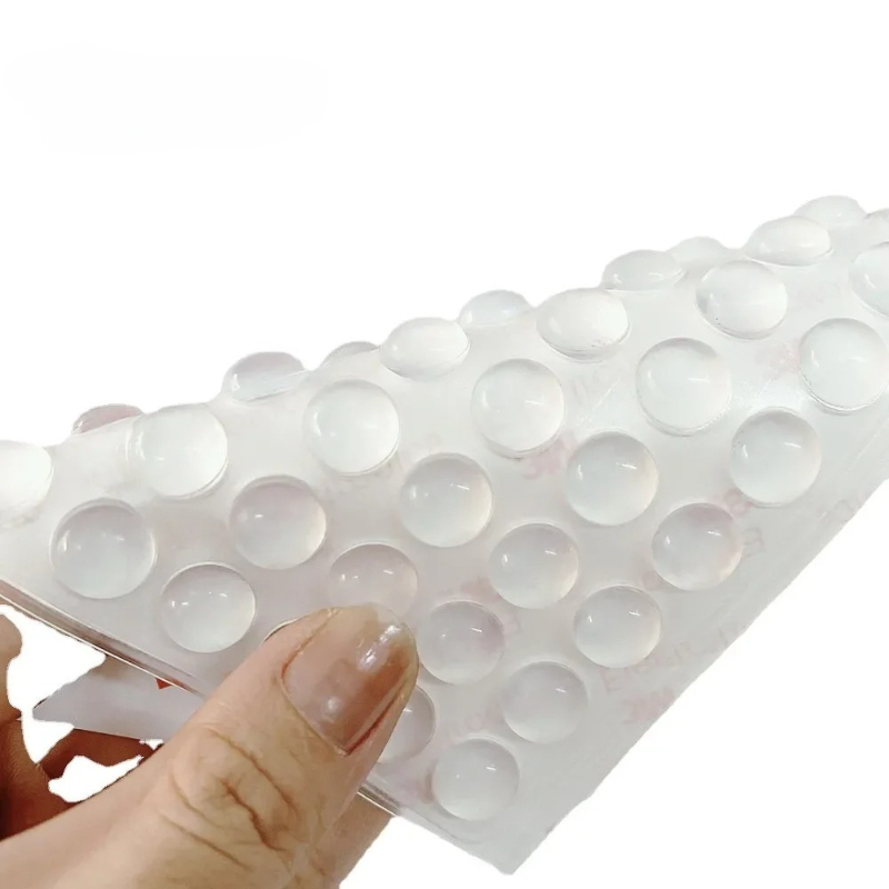 Door Stopper Rubber - 100 Buah Bantalan Pelindung Furnitur Silikon
